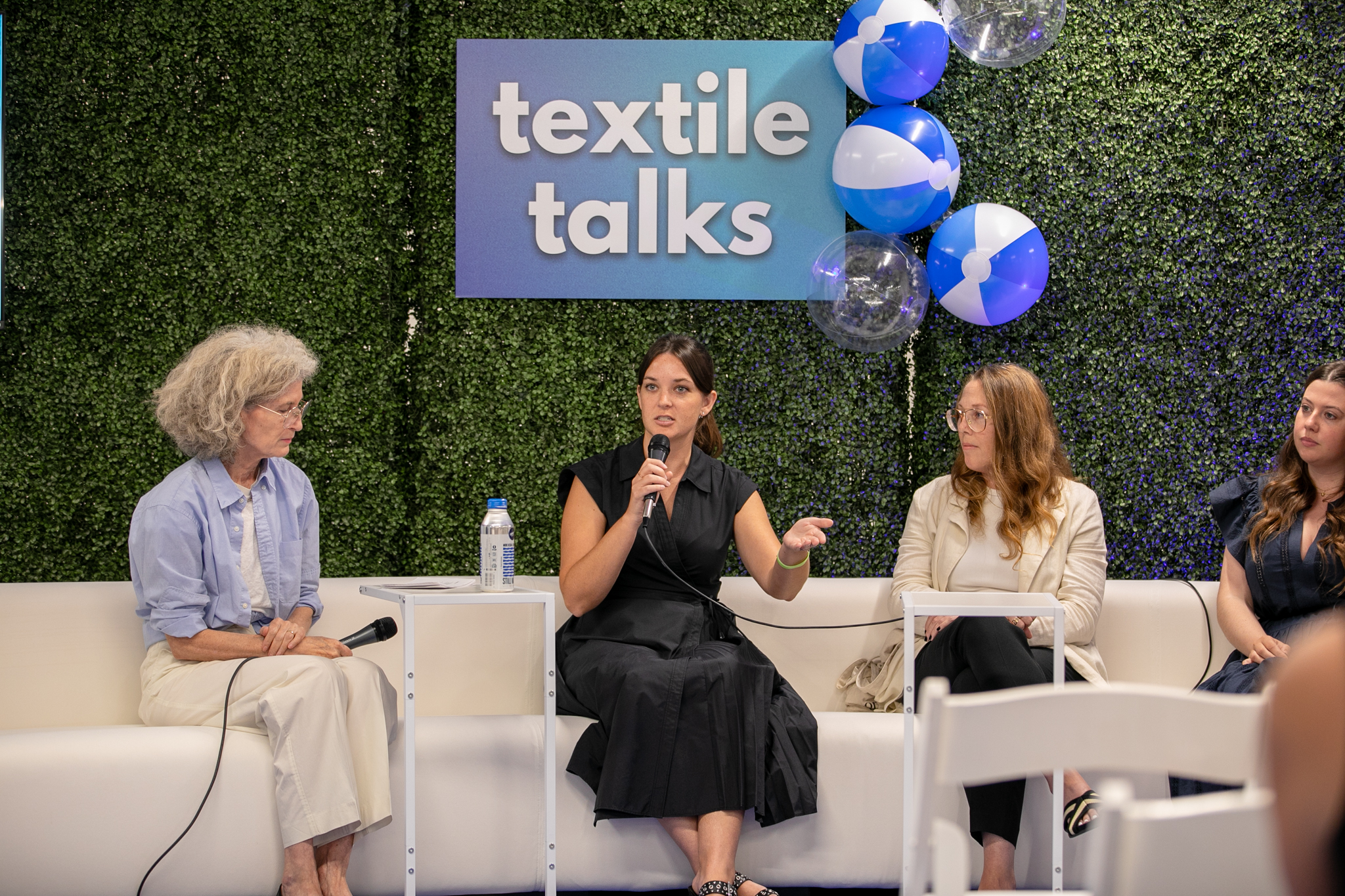 Panel discussion during the 'Textile Talks' seminar series at Texworld Los Angeles.